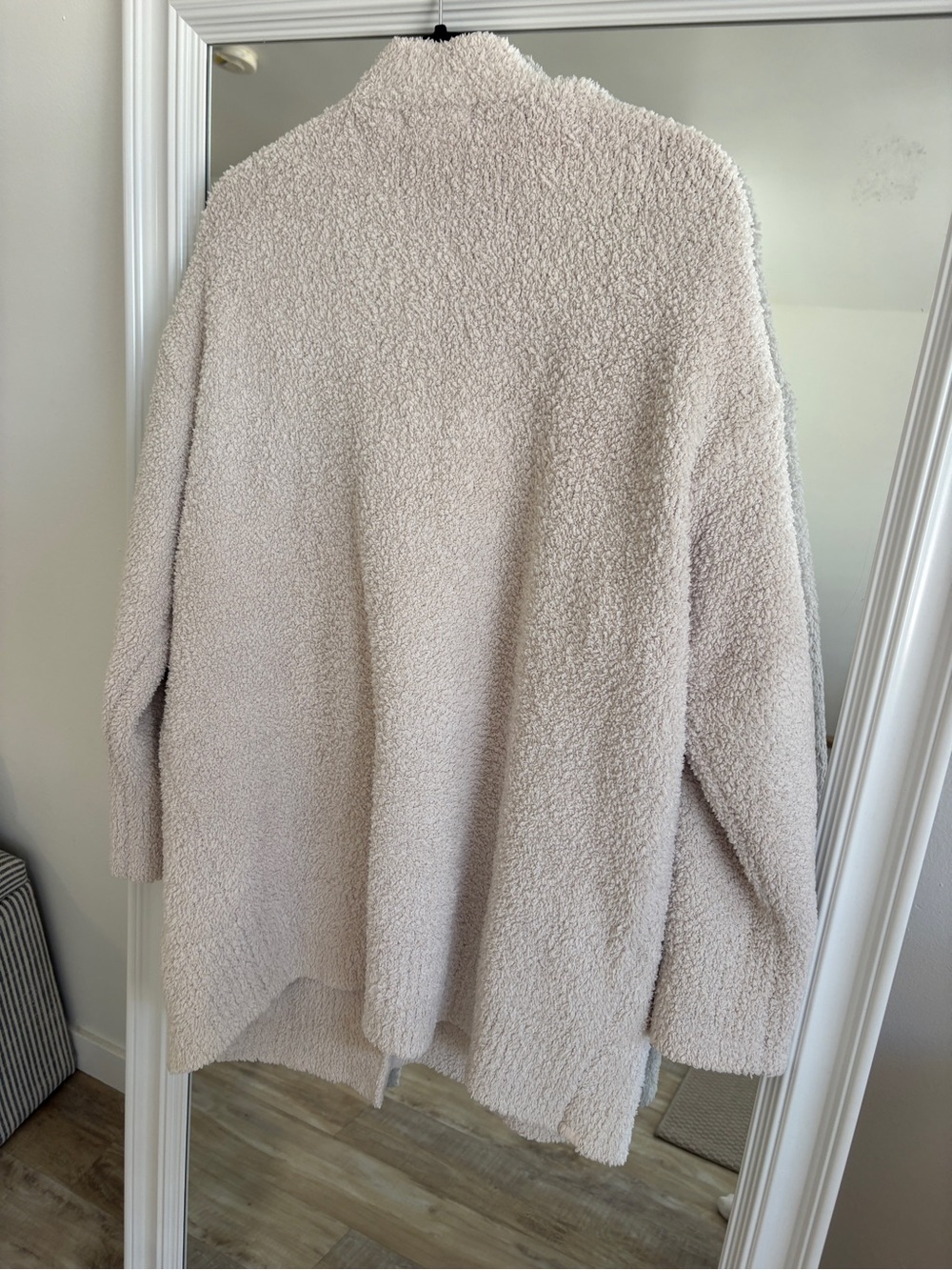 Barefoot Dreams CozyChic Plush Open Cardigan - Light Cream - Picture 3 of 3